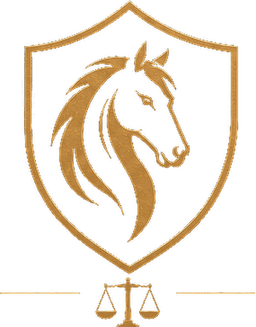 Albion Law Group — horse and shield crest with scales of justice